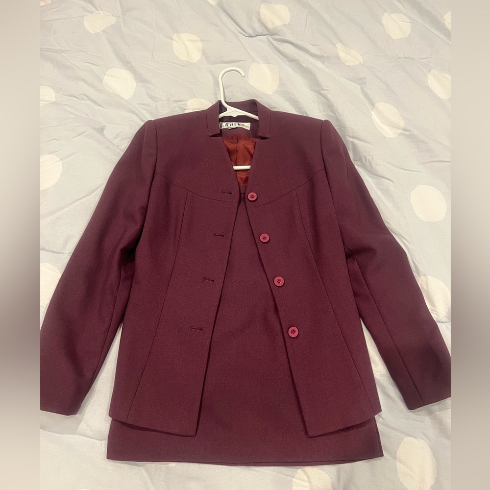 Women's 2 Piece Business Skirt Suit Set Slim Fit Size eu36, XS